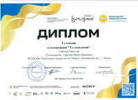 Диплом 1 степени